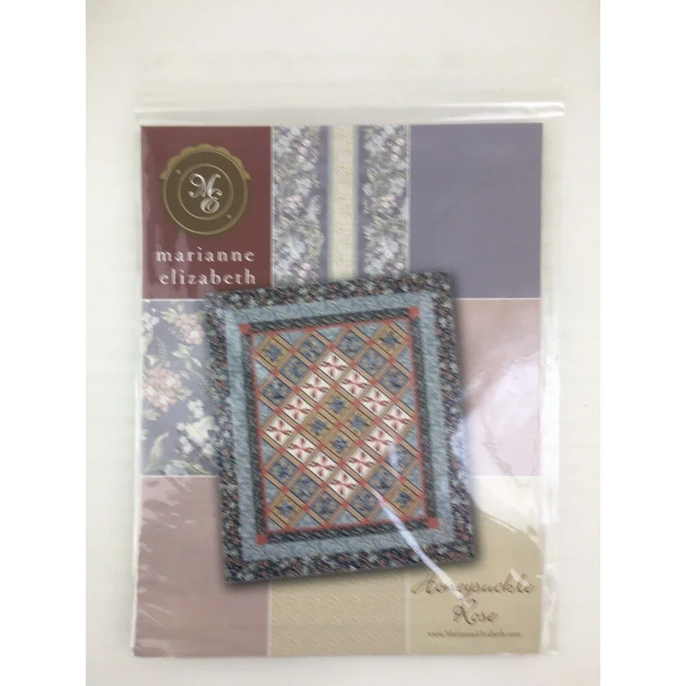 Quilt 103x118 Honeysuckle Rose Quilting Pattern Vtg ME-2006 Marianne Elizabeth